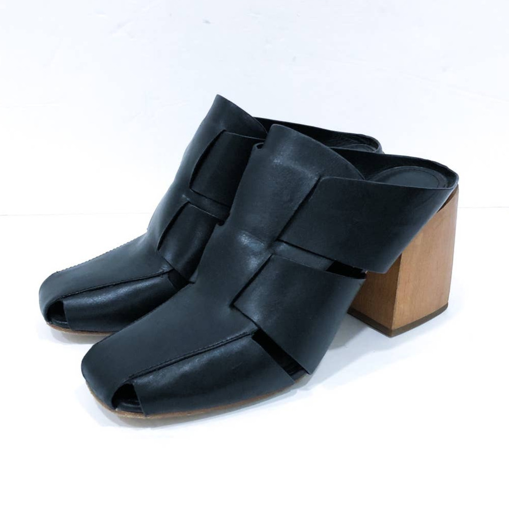 Donald Pliner Lilia Mule Block Heel Slip On Shoes